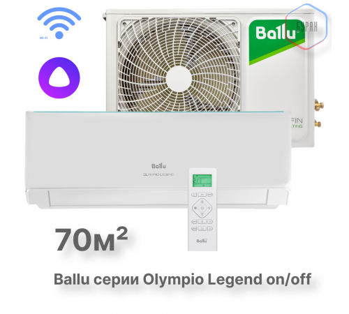 Сплит-система Ballu Olympio Legend BSW-24HN1_24Y комплект