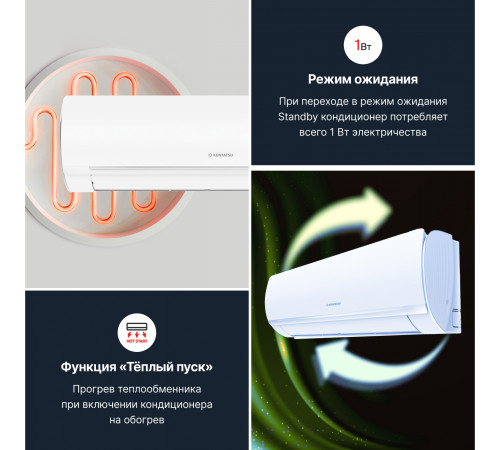 Тепловой насос типа «воздух-воздух» Kentatsu серии OTARI KSGOT50HZRN1/KSROT50HZRN1