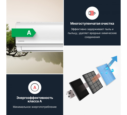 Настенная сплит-система Kentatsu YUKI KSGYK70HZRN1/KSRYK70HZRN1