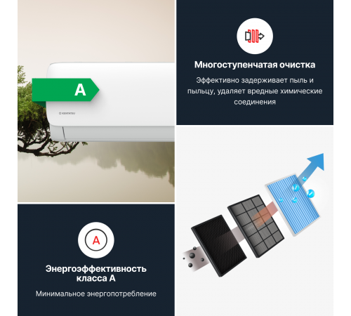 Мульти сплит система Kentatsu K2MRB40HZRN1/KMGA26HZRN1/KMGA26HZRN1
