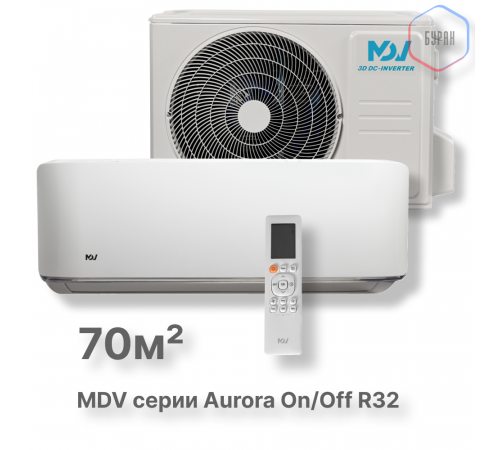 On/Off cплит-система MDV серия Aurora R32 MDSA-24HRN8 / MDOA-24HN8