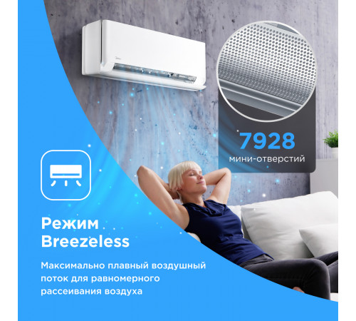 Настенная сплит-система Midea серии Breezeless E MSFE-18N8D6-I/MSFE-18N8D6-O