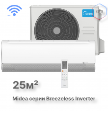 Настенная сплит-система Midea серии Breezeless  MSFA2W-09N8D6-I/MSFA1-09N8D6-O