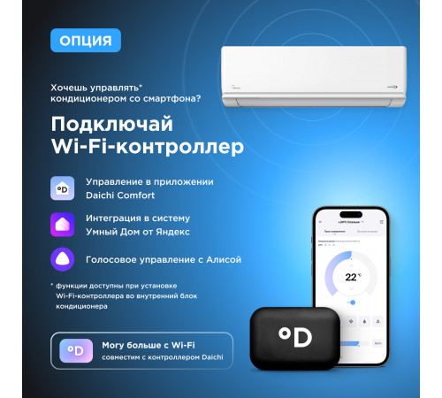Настенная сплит-система Midea Unlimited Inverter MSAG2-24N8D0-I/MSAG2-24N8D0-O