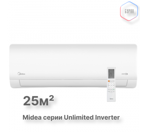 Внутренний блок настенного типа для мульти сплит-системы Midea серии Unlimited MMAG2-09N8D0-I