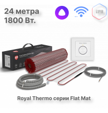 Мат нагревательный Royal Thermo Flat Mat RTFM 2-150-12 с терморегулятором RTI-16
