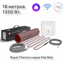 Мат нагревательный Royal Thermo Flat Mat RTFM 2-150-9 с терморегулятором RTS-16