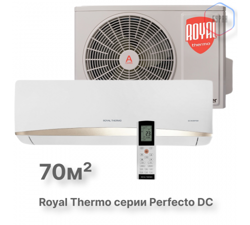 Сплит-система инверторного типа Royal Thermo Perfecto DC RTPI-24HN8 комплект