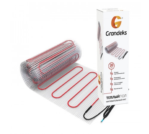 Нагревательный мат теплого пола Grandeks G-2 360 Вт / 2.5 кв.м.