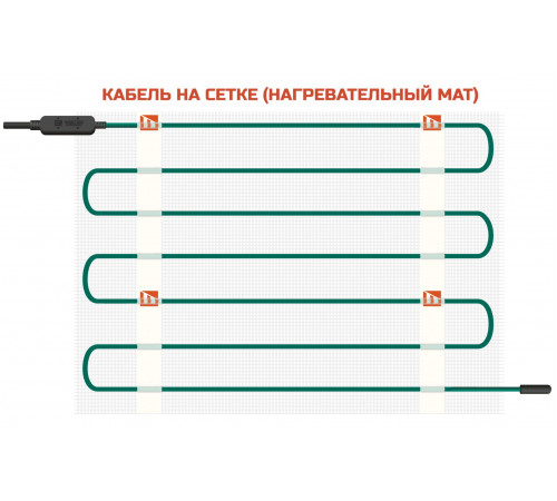 Нагревательный мат EASTEC ECM - 1,0 (1 кв.м.)