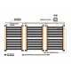 Инфракрасный пленочный теплый пол EASTEC Energy Save PTC 220Вт (Ширина 100 см)