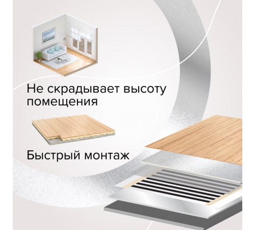 Теплый пол пленочный CALEO PLATINUM 230 ВТ/м2 2,5 м2