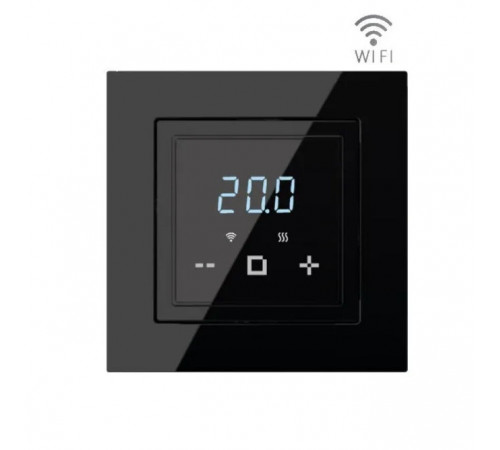 Терморегулятор для теплого пола Russian Heat 6000D Wi-Fi черный