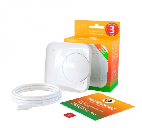 Терморегулятор для теплого пола ТЕПЛОЛЮКС 510 белый