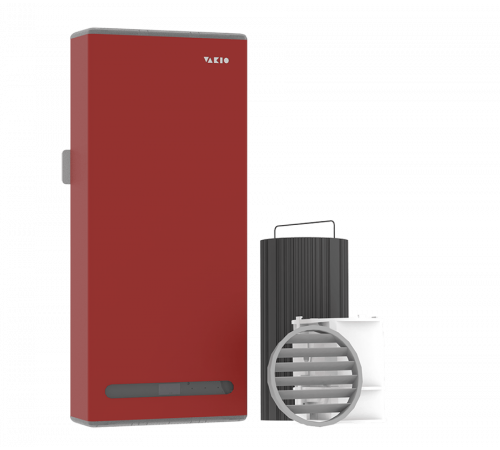 Компактная приточно вытяжная вентиляция VAKIO BASE SMART Алое пламя (Red flame)