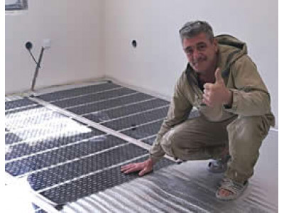 Обогрев комнаты пленочным теплым полом