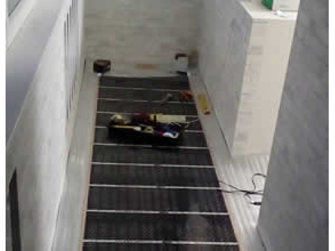 Пол с подогревом на лоджии и в туалете