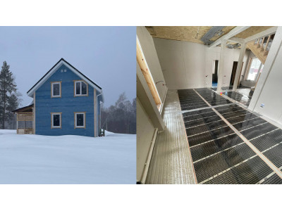 Электрический теплый пол в загородный дом