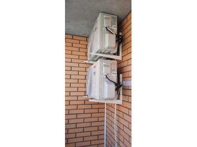 Установка внутренних и внешних блоков Кондиционера в помещении с выполненным ремонтом