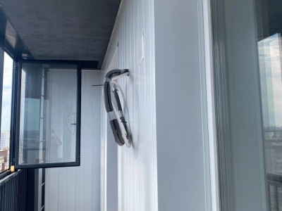 Субботний монтаж кондиционера на ул. Немыткина 7: закладка трассы под Kentatsu YUKI 26