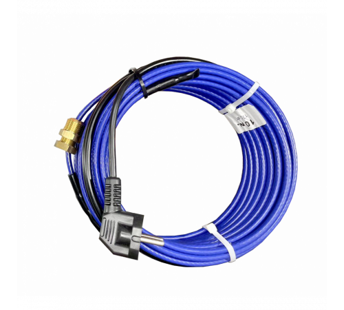 Греющий кабель для установки в трубу с сальниковым узлом - 15м