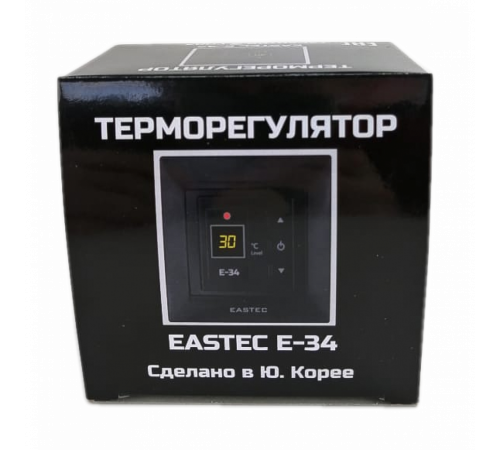 Терморегулятор EASTEC E-34 черный (Встраиваемый 3,5 кВт)