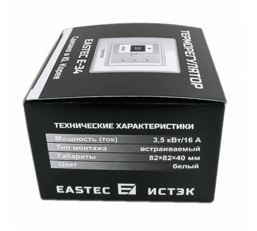 Терморегулятор EASTEC E-34 белый (Встраиваемый 3,5 кВт)