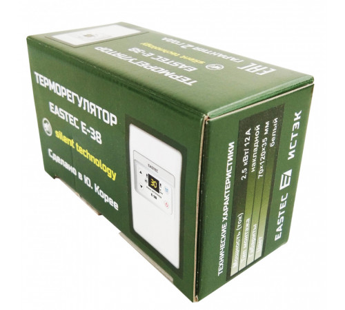 Терморегулятор EASTEC E-38 Silent (Накладной, симисторный, бесшумный, 2,5 кВт)