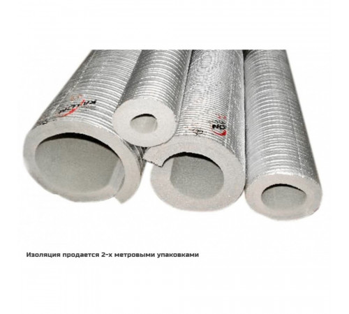 Изоляция для труб фольгированная, стенка 20мм, диаметр 35мм, 2м, Корея (32А-20Т)