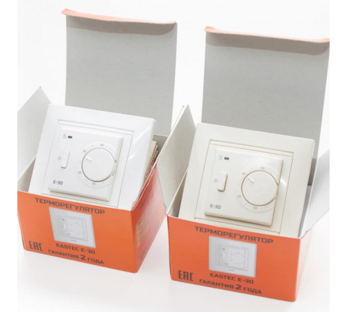 Терморегулятор EASTEC E-30 белый механический (Встраиваемый 3,5 кВт)