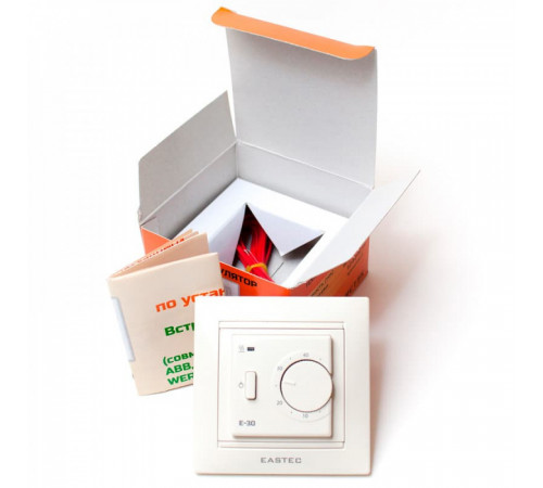 Терморегулятор EASTEC E-30 белый механический (Встраиваемый 3,5 кВт)