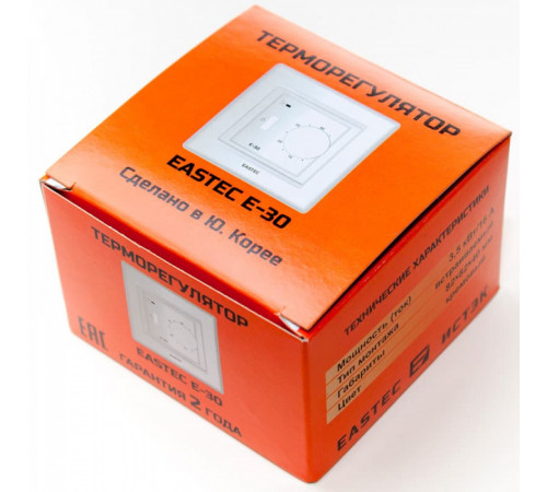Терморегулятор EASTEC E-30 кремовый механический (Встраиваемый 3,5 кВт)