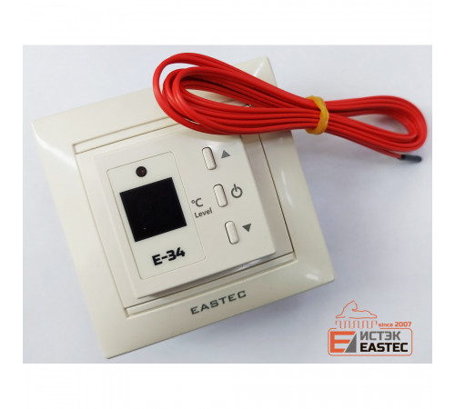 Терморегулятор EASTEC E-34 бежевый (Встраиваемый 3,5 кВт)
