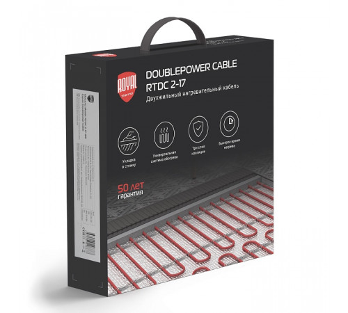 Кабель нагревательный Royal Thermo Doublepower Cable RTDC 2-17-500 (комплект)