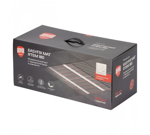 Комплект теплого пола Royal Thermo EasyFix Mat RTEM 2-180-9 с терморегулятором Basic