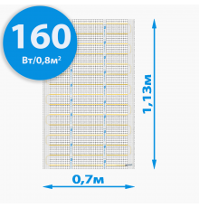 Секции тёплого пола РИМ MEDIUM-70 - 160Вт/0,8м² на отрез