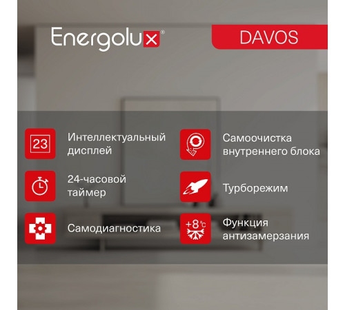 Инверторная сплит-система Energolux DAVOS SAS12R1-AI / SAU12R1-AI