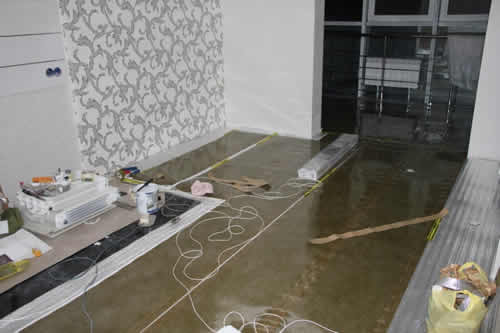 Теплые полы в спорзале Теплые полы в спорзале