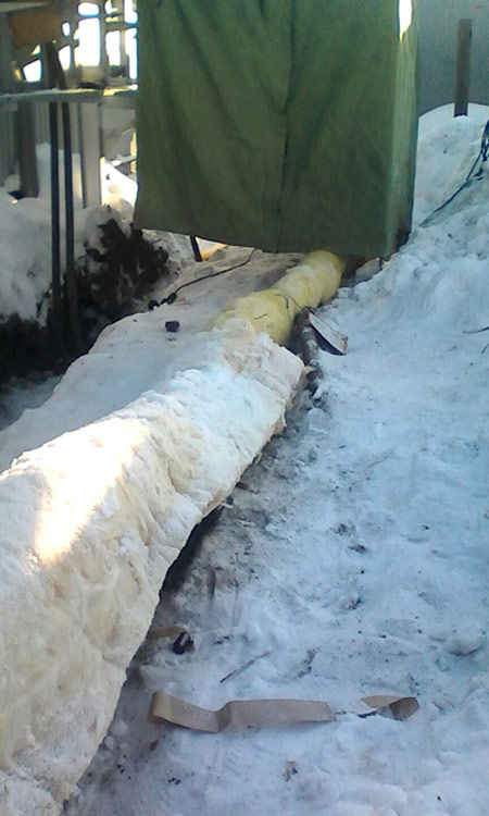 Применение саморегулирующего кабеля Применение саморегулирующего кабеля