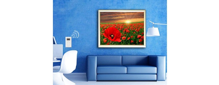 инфракрасные обогреватели, картина обогреватель Монтаж инфракрасных обогревателей