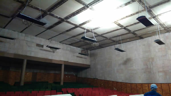 Обогрев концертного зала в клубе с.Вороново Томской обл.