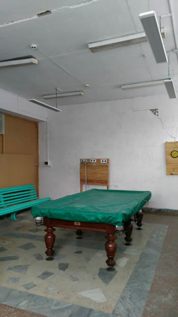 Обогрев клуба потолочными ик обогревателями в с.Вороново Томской обл.